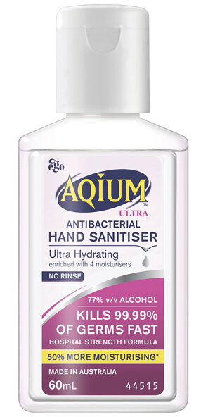 Aqium Ultra Antibacterial Hand Sanitiser 60ml