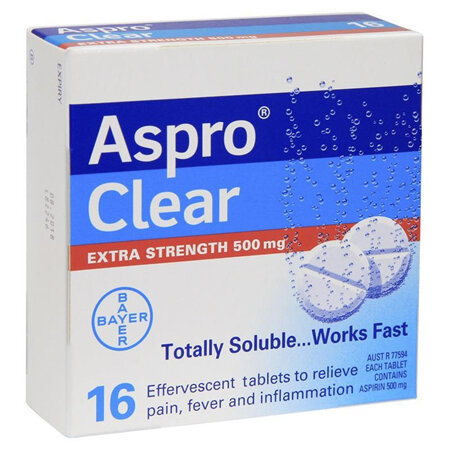 ASPRO Clear Extra Strength 500mg 16tabs