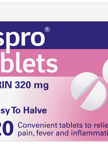 Aspro Clear Pain Relief Easy To Halve 20 Tablets