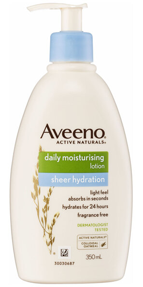 Aveeno Active Naturals Daily Moisturising Fragrance Free Sheer Hydration Lotion 350ml