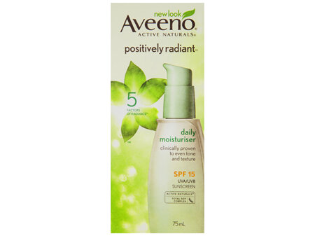 Aveeno Active Naturals Positively Radiant Daily Moisturiser SPF15 75mL
