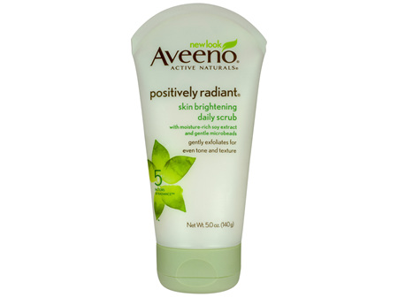 Aveeno Active Naturals Positively Radiant Skin Brightening Daily Scrub 140g
