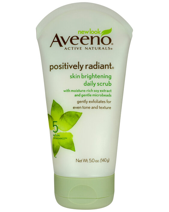 Aveeno Active Naturals Positively Radiant Skin Brightening Daily Scrub 140g