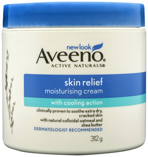 Aveeno Active Naturals Skin Relief Fragrance Free Moisturising Cream 312g