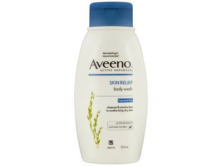 Aveeno Active Naturals Skin Relief Fragrance Free Body Wash 354 mL