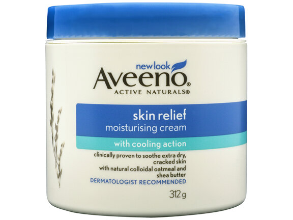 Aveeno Active Naturals Skin Relief Fragrance Free Moisturising Cream 312g