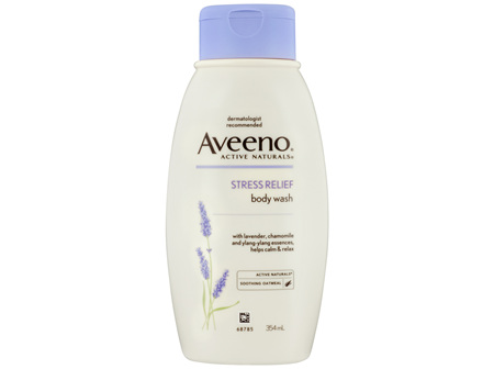 Aveeno Active Naturals Stress Relief Lavender Scented Body Wash 354mL