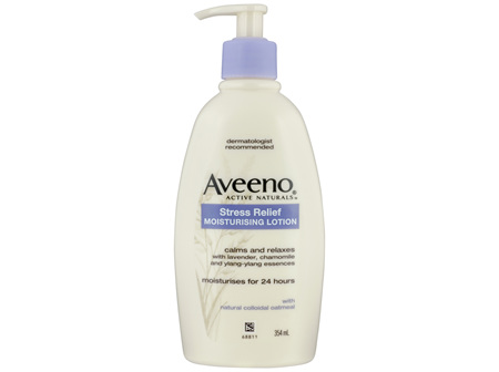 Aveeno Active Naturals Stress Relief Lavender Scented Moisturising Lotion 354mL