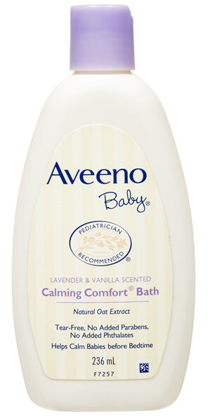 Aveeno Baby Calming Comfort Lavender and Vanilla Scented Sensitive Bath Wash 236mL