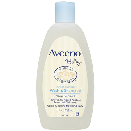 Aveeno Baby Daily Moisture Lightly Scented Sensitive Wash & Shampoo 236ml