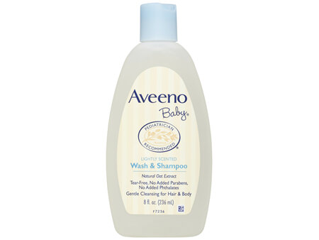 Aveeno Baby Daily Moisture Lightly Scented Sensitive Wash & Shampoo 236ml