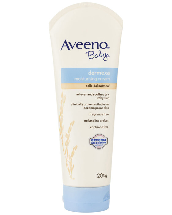 Aveeno Baby Dermexa Fragrance Free Eczema Prone Sensitive Moisturising Cream 206g