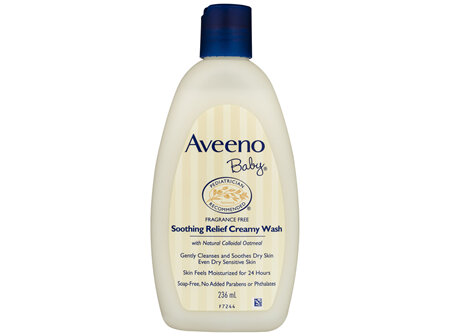 Aveeno Baby Soothing Relief Fragrance Free Creamy Body Wash 236ml