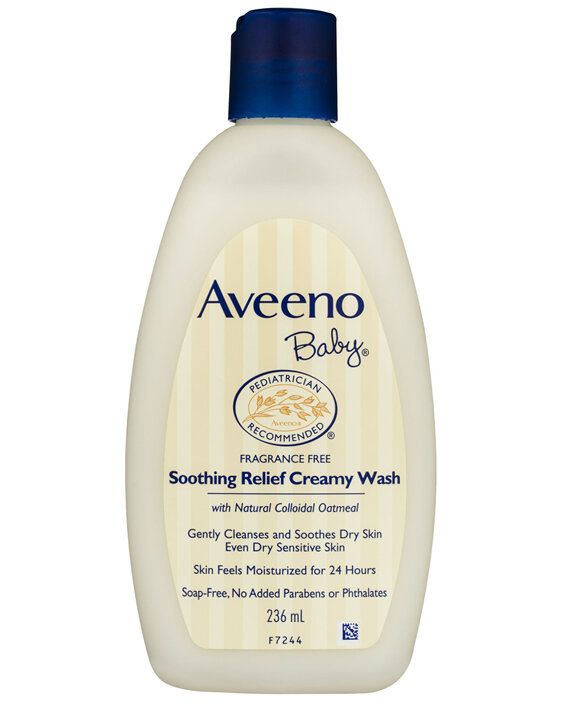 Aveeno Baby Soothing Relief Fragrance Free Creamy Body Wash 236ml
