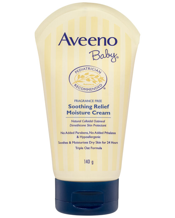 Aveeno Baby Soothing Relief Fragrance Free Sensitive Moisturising Cream 140g