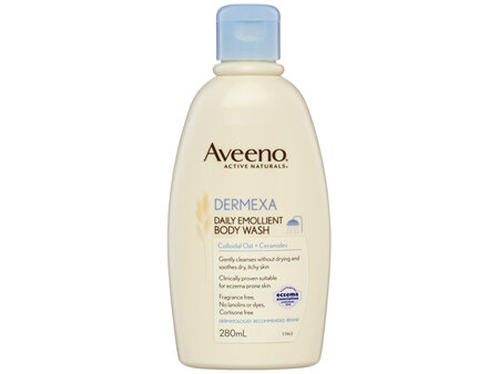 Aveeno Dermexa Daily Emollient Fragrance Free Body Wash Soothe & Moisturise Extra Dry Itchy