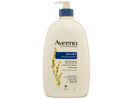 Aveeno Skin Relief Fragrance Free Body Lotion Shea Butter 72-Hour Intense Hydration Protect Extra