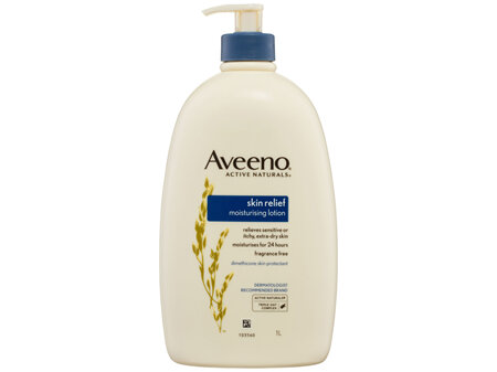 Aveeno Skin Relief Fragrance Free Body Lotion Shea Butter 72-Hour Intense Hydration Protect Extra