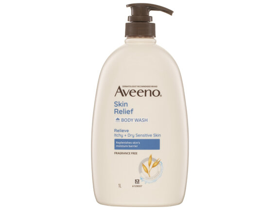 Aveeno Skin Relief Gentle Fragrance Free Body Wash Relieve Extra Dry Itchy Sensitive Skin