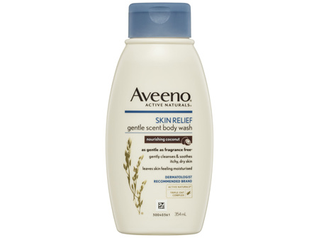 Aveeno Skin Relief Gentle Scent Body Wash Nourishing Coconut 354mL
