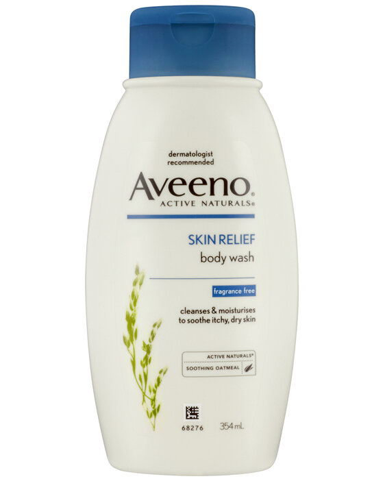 Aveeno Skin Relief Moisturising Fragrance Free Body Wash Soothe & Relieve Itchy Dry Sensitive Skin