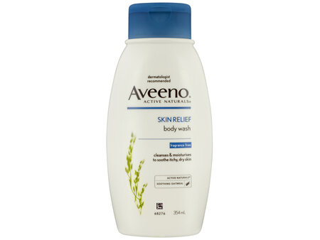 Aveeno Skin Relief Moisturising Fragrance Free Body Wash Soothe & Relieve Itchy Dry Sensitive Skin