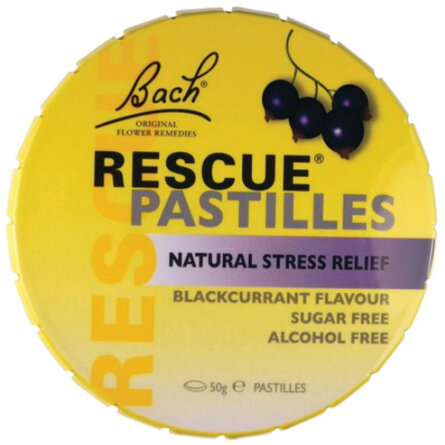 BACH Rescue Pastilles Blackcurrant 50g
