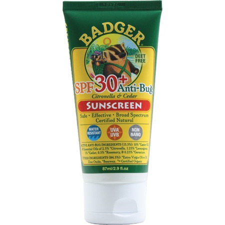BADGER SPF30 Sunscreen Cream Anti-Bug 82.2g