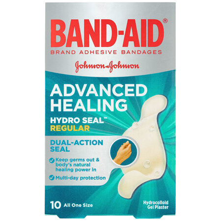 Band-Aid Advanced Healing Hydro Seal Regular Gel Plasters 10 Pack