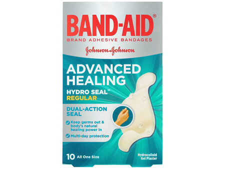 Band-Aid Advanced Healing Hydro Seal Regular Gel Plasters 10 Pack