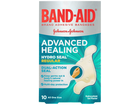 Band-Aid Advanced Healing Hydro Seal Regular Gel Plasters 10 Pack