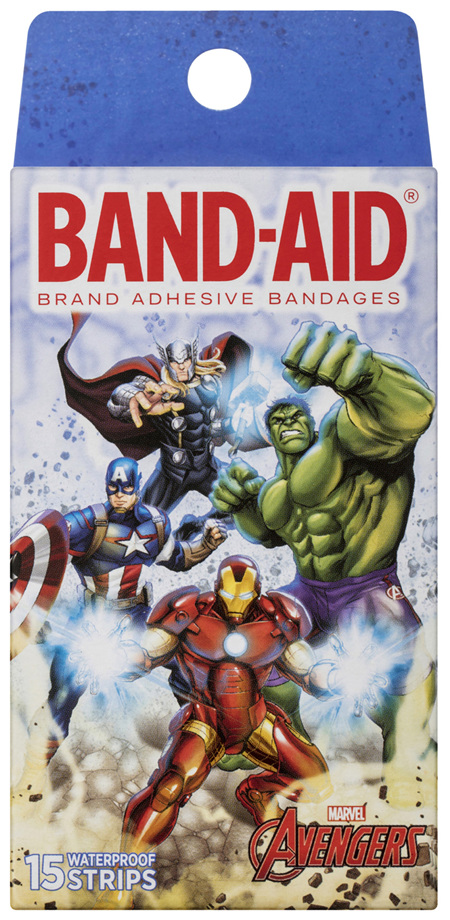 Band-Aid Avengers Waterproof Strips 15 Pack