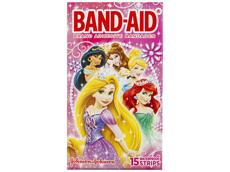 Band-Aid Brand Adhesive Bandages Disney Princess 15 Pack