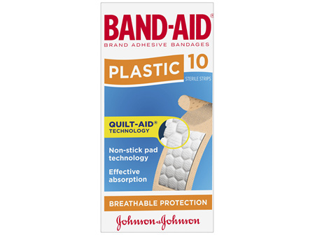 Band-Aid Brand Plastic Strips 10 Pack