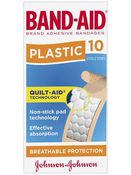 Band-Aid Brand Plastic Strips 10 Pack