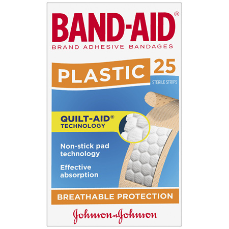 Band-Aid Brand Plastic Strips 25 Pack