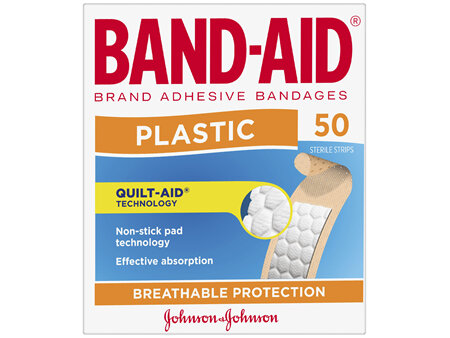 Band-Aid Brand Plastic Strips 50 Pack