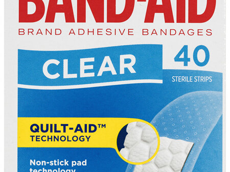 Band-Aid Clear Strips 40 Pack