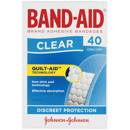 Band-Aid Clear Strips 40 Pack