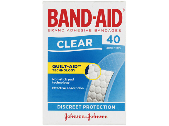 Band-Aid Clear Strips 40 Pack