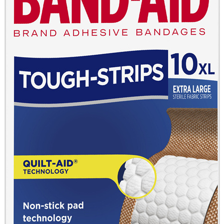 Band-Aid Tough Strips Extra Large Fabric Strips 10 Pack