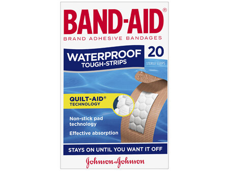 BAND AID TOUGH STRPS W/PROOF20