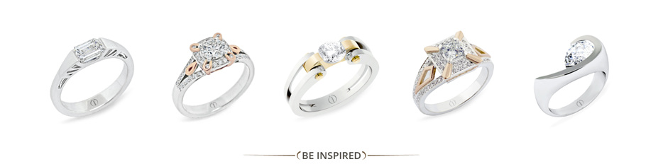 Be Inspired: Designer diamond engagement and right hand rings