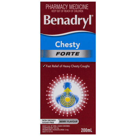 Benadryl Chesty Forte Cough Liquid 200mL