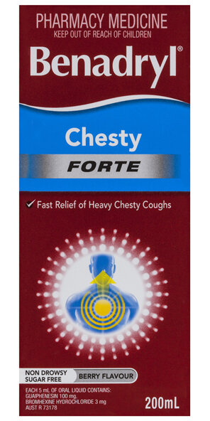 Benadryl Chesty Forte Cough Liquid 200mL