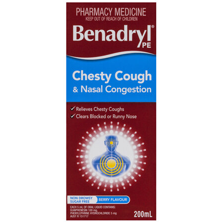 Benadryl PE Chesty Cough & Nasal Congestion 200mL