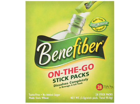 Benefiber On-The-Go Sticks, Natural Fibre Supplement 28 Pack