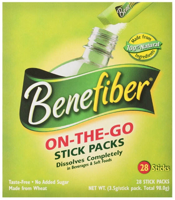 Benefiber On-The-Go Sticks, Natural Fibre Supplement 28 Pack