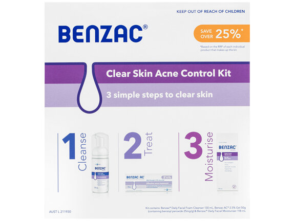 Benzac Clear Skin Acne Control Kit