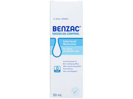 Benzac Excess Oil Control Daily Facial Moisturiser 50mL